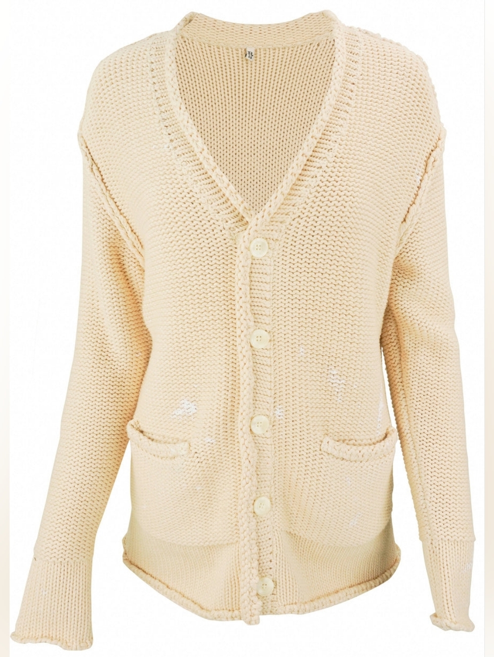 Nwt R13 Button Cream Chunky Knit Button-Front Cardigan Sweater